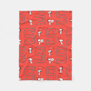 Couverture Polaire Snoopy Varsity Sports