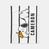 Couverture Polaire Snoopy & Woodstock | | Ajouter Votre Nom (Devant)