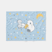 Couverture Polaire Snoopy & Woodstock | Over the Moon Baby Shower (Devant (Horizontal))
