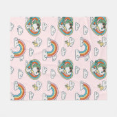 Couverture Polaire Snoopy & Woodstock Rainbow Heart Motif (Devant (Horizontal))