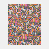 Couverture Polaire Snoopy & Woodstock Vibes Super Motif violet (Devant)