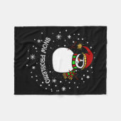 Couverture Polaire Snow Problemo Funny Christmas Snowman  (Devant (Horizontal))