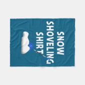 Couverture Polaire Snow Shoveling Shirt Snow Clearing Funny Winter Sn (Devant (Horizontal))