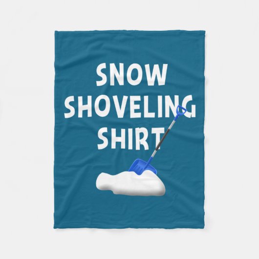 Couverture Polaire Snow Shoveling Shirt Snow Clearing Funny Winter Sn (Devant)