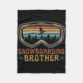 Couverture Polaire Snowboard Brother famille jumelle Snowboard Tri (Devant)