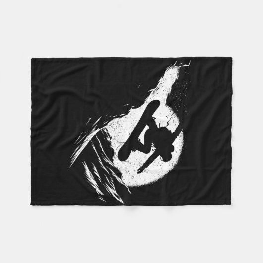 Couverture Polaire Snowboard Cliff Snowboard Snowboard Distresse (Devant (Horizontal))