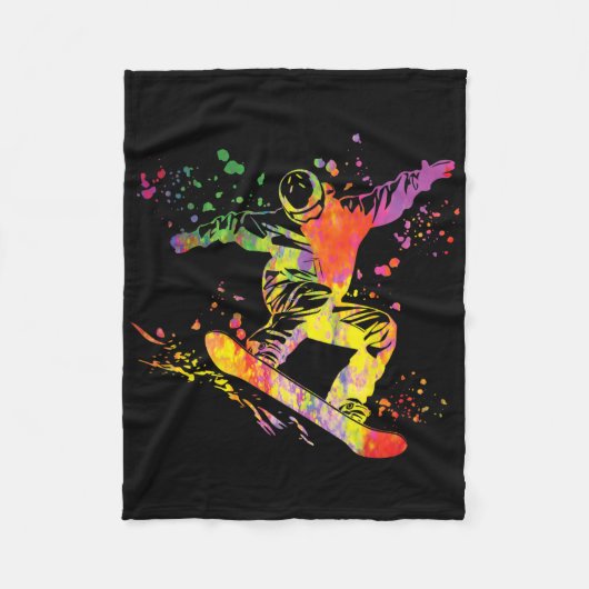 Couverture Polaire Snowboard coloré Snowboard Snowboard 12 (Devant)