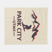 Couverture Polaire snowboard de Park City Utah (Devant (Horizontal))