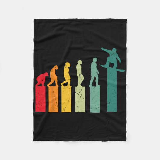 Couverture Polaire Snowboard Evolution Mountains Ski Slope Snowboa (Devant)