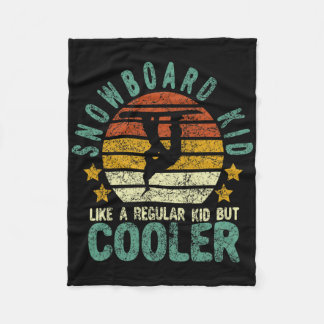 Couverture Polaire Snowboard Kid Funny Snow Femme Snowboard Et S