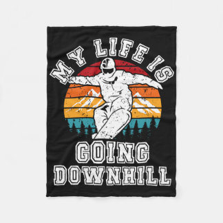 Couverture Polaire Snowboard Ma Vie Va En Hiver Sports D'Hiver