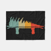 Couverture Polaire Snowboard Pine Tree - Snowboard Snowboarder Win (Devant (Horizontal))