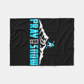 Couverture Polaire Snowboard pour Pray Snow Jesus (Devant (Horizontal))