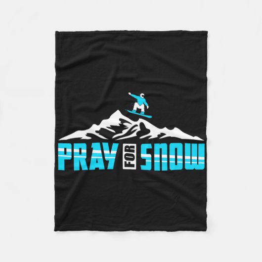 Couverture Polaire Snowboard pour Pray Snow Jesus (Devant)