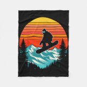 Couverture Polaire Snowboard Retro Snowboard Snowboard Extreme S (Devant)