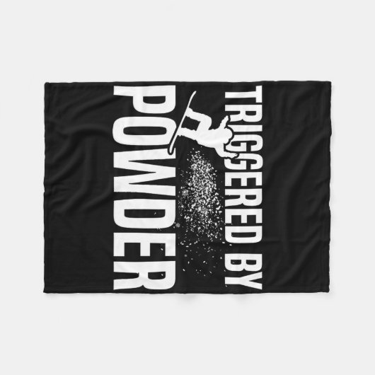 Couverture Polaire Snowboard Snowboard Déclenché Par Poudre 1 (Devant (Horizontal))
