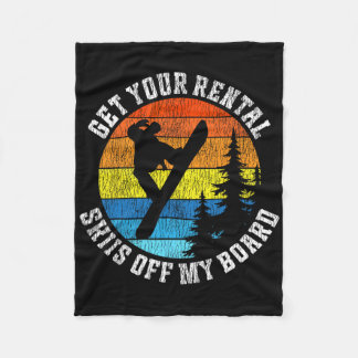 Couverture Polaire Snowboard Snowboard Vintage Retro Obtenez Votre Lo