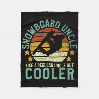Couverture Polaire Snowboard Uncle Funny Vintage Snowboard Cadeau Sn