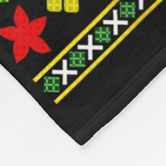 Couverture Polaire Snowboard Vilain Motif de Noël Ninja Sno (Coin)