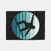 Couverture Polaire Snowboard vintage (Devant (Horizontal))