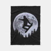 Couverture Polaire Snowboarder Moon Snowboard Freestyle Pro Snowbo (Devant)