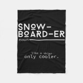 Couverture Polaire Snowboardeur Définition Funny Snowboard Winter S (Devant)