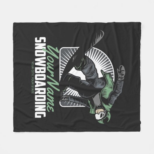 Couverture Polaire Snowboarding (Devant (Horizontal))