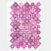 Couverture Polaire Snowcatcher Heartflakes Patchwork (Devant)