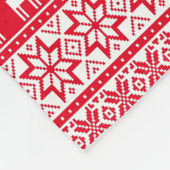 Couverture Polaire Snowflake nordique Reindeer Vilain Sweat de Noël (Coin)