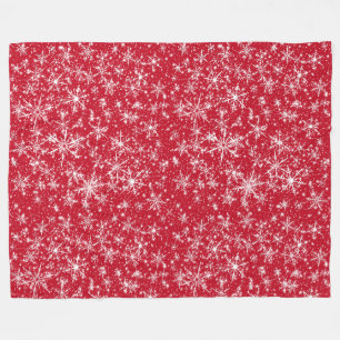 Couverture Polaire Snowflake Sparkle Motif sans fil
