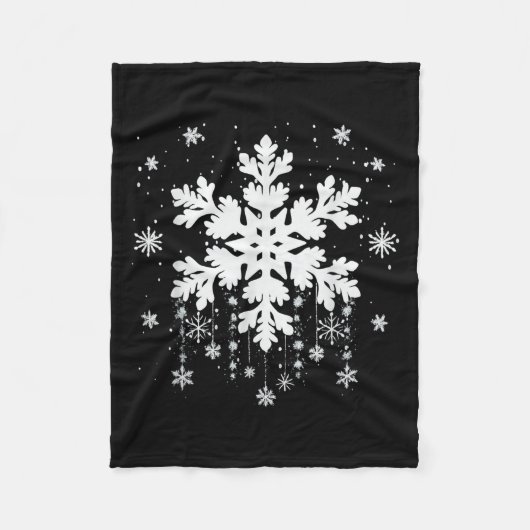 Couverture Polaire Snowflake Teacher Costume Matching Family Winter C (Devant)