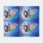 Couverture Polaire Snowman (Devant (Horizontal))