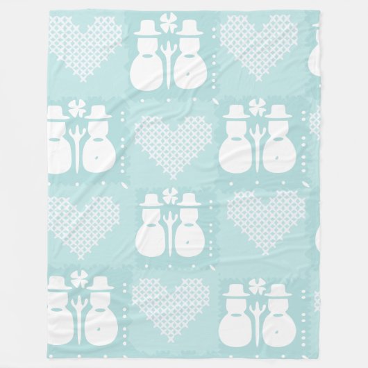 Couverture Polaire Snowman (Devant)