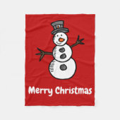 Couverture Polaire Snowman (Devant)