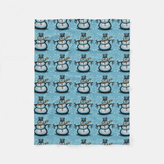 Couverture Polaire Snowman (Devant)