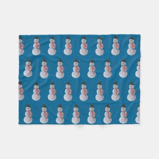Couverture Polaire Snowman (Devant (Horizontal))