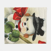 Couverture Polaire Snowman 004 (Devant (Horizontal))
