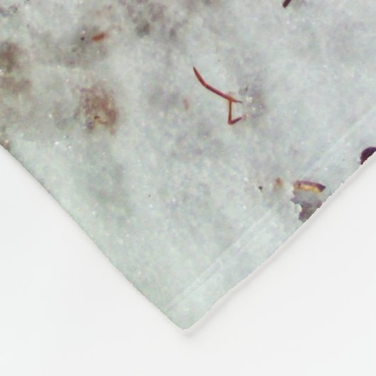 Couverture Polaire Snowman avec arc-en-ciel (Coin)