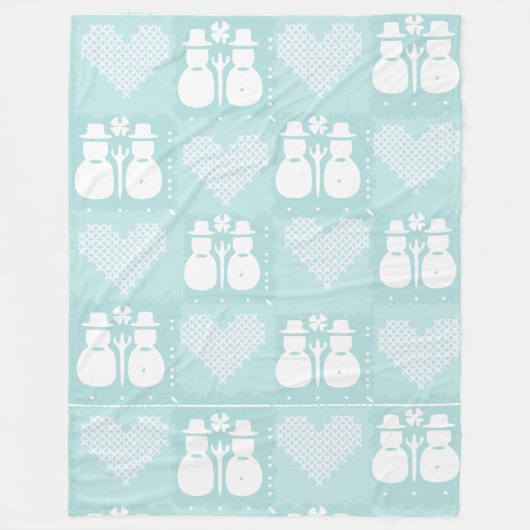 Couverture Polaire Snowman Blanket & Throws (Devant)