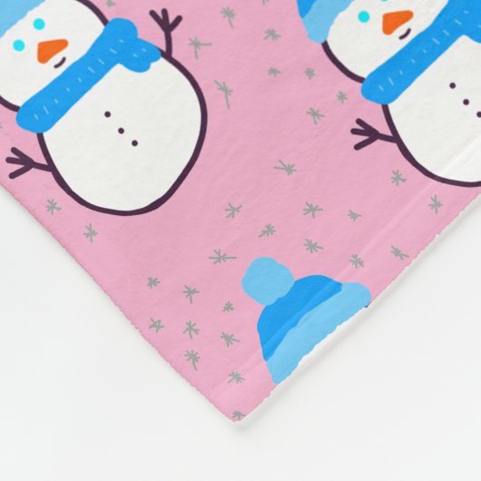 Couverture Polaire Snowman bleu dans Flurry (Coin)