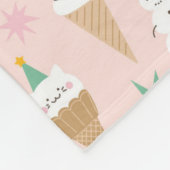 Couverture Polaire Snowman Crème glacée cônes Noël Motif (Coin)
