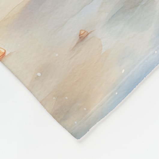 Couverture Polaire Snowman de plage (Coin)