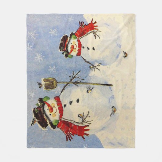 Couverture Polaire Snowman et son (Devant)