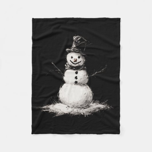 Couverture Polaire Snowman fleece blanket (Devant)
