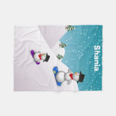 Couverture Polaire Snowmen (Devant (Horizontal))
