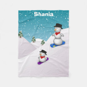 Couverture Polaire Snowmen