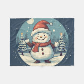 Couverture Polaire Snowmen doux (Devant (Horizontal))
