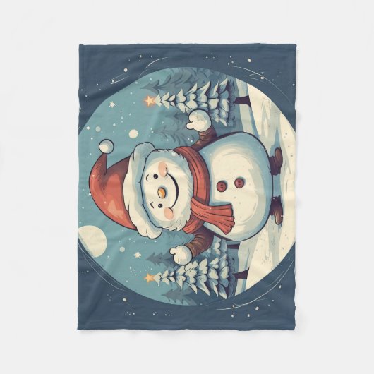 Couverture Polaire Snowmen doux (Devant)