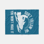 Couverture Polaire Snowmobile - Don't Follow Me Funny Saying Motor Sl (Devant (Horizontal))