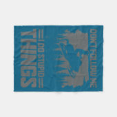 Couverture Polaire Snowmobile Dont Follow Me Funny Snowmobiling Moto  (Devant (Horizontal))